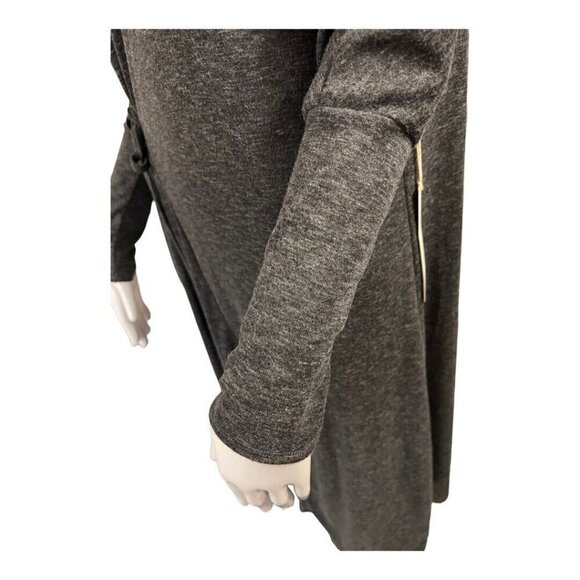 Caslon Womens Jersey Knit Wrap Midi Dress~Size Small~Grey Dark Charcoal L1 16 - Picture 6 of 8
